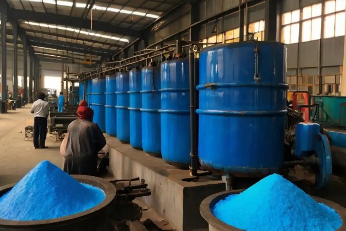 تولید سولفات مس