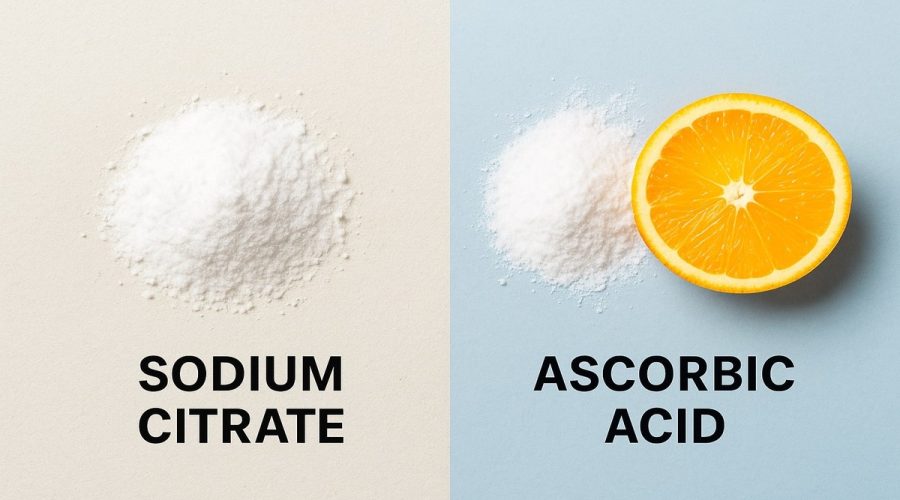 سدیم سیترات و اسکوربیک اسید در صنایع غذایی