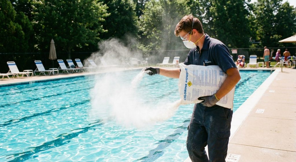 کلرزنی با پودر کلر