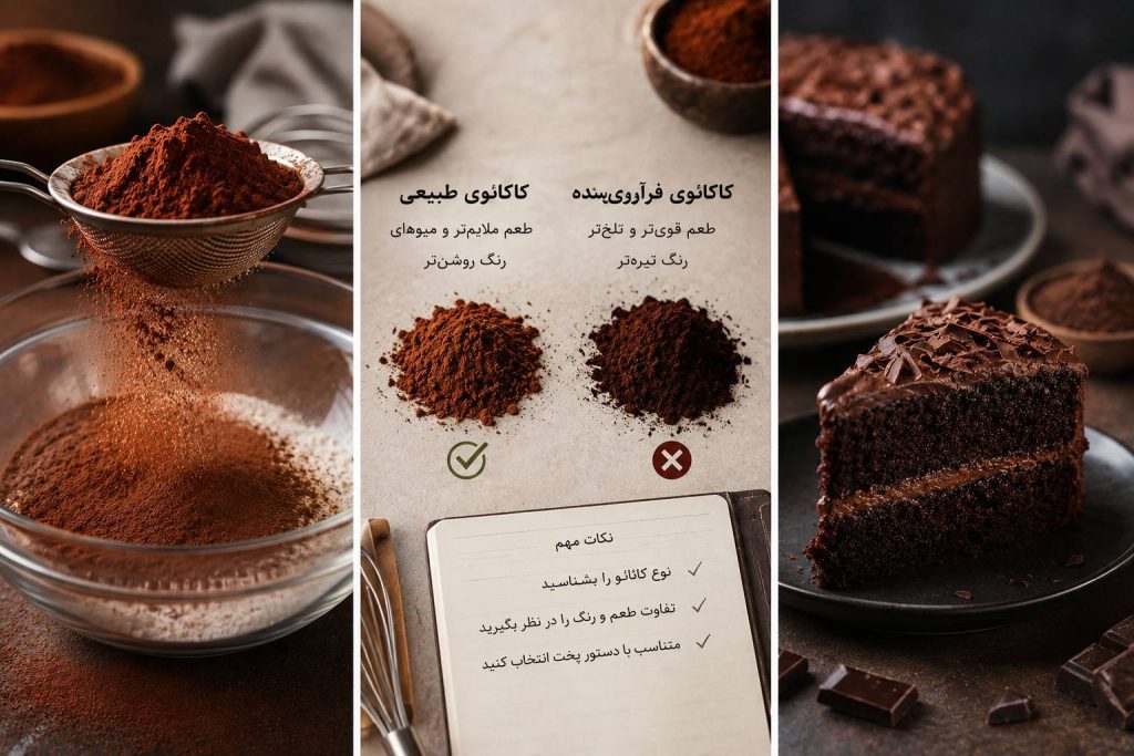 مقایسه کاکائو طبیعی با کاکائو فرآوری شده